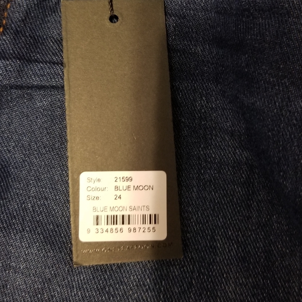 NWT Oneteaspoon Est 2000 Jeans Women's Size 24 Color Blue Moon - Picture 7 of 12